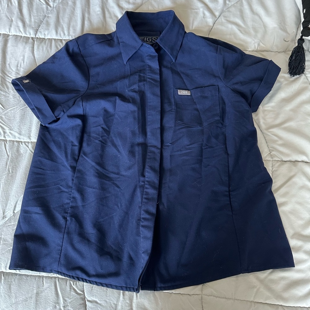 Figs button down top